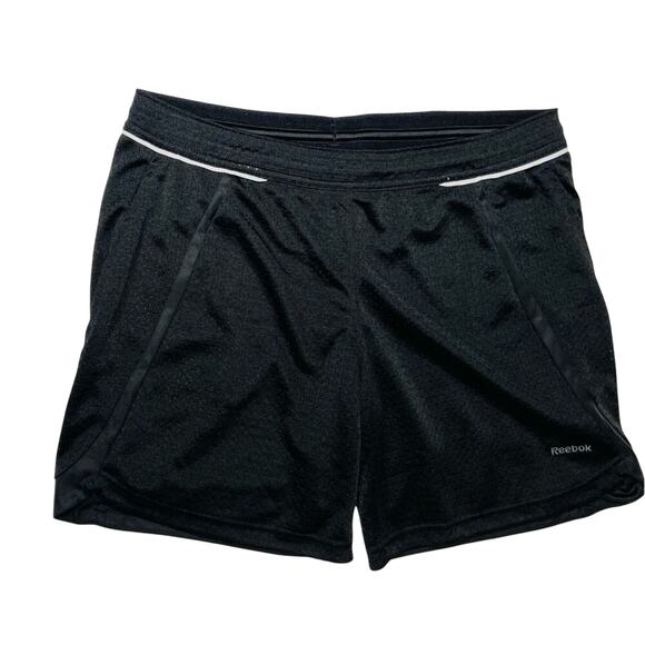Reebok Black PlayDry Moisture Wicking 6" Mesh Running Shorts MEDIUM Activewear - Picture 1 of 10